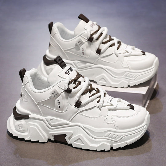 Damen Chunky Sneakers mit rutschfester Sohle und atmungsaktiver Mesh-Oberfläche EB