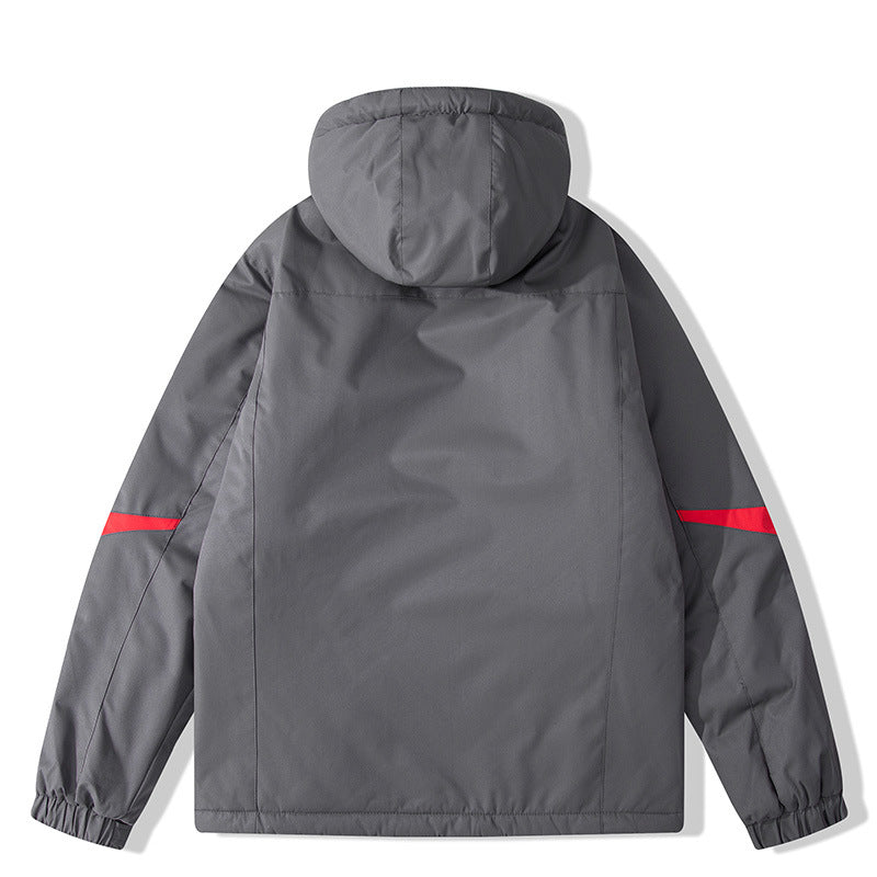 Damen isolierte Outdoor-Jacke mit verstellbarer Kapuze EB