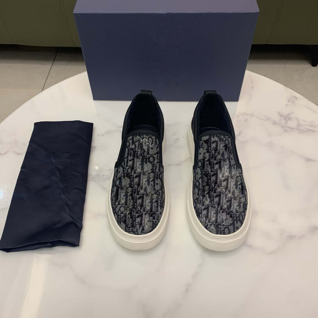 Damen Slip-On Sneakers mit modischem Schlangenleder-Design und praktischem Elastikeinsatz EB