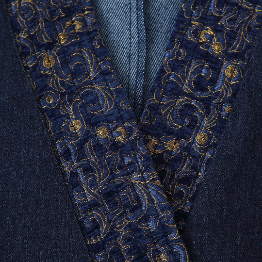 Damen elegante Jacke mit verzierten Ärmeln EB