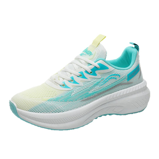 Damen Leichte und flexible Lauf-Sneaker mit atmungsaktivem Mesh-Obermaterial EB