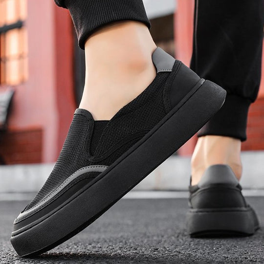 Damen Leichte Slip-On Sneakers mit atmungsaktiver Mesh-Oberfläche und rutschfester Sohle EB