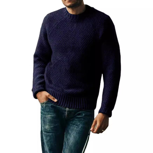 Herren Strickpullover mit zeitlosem Strukturdesign EB