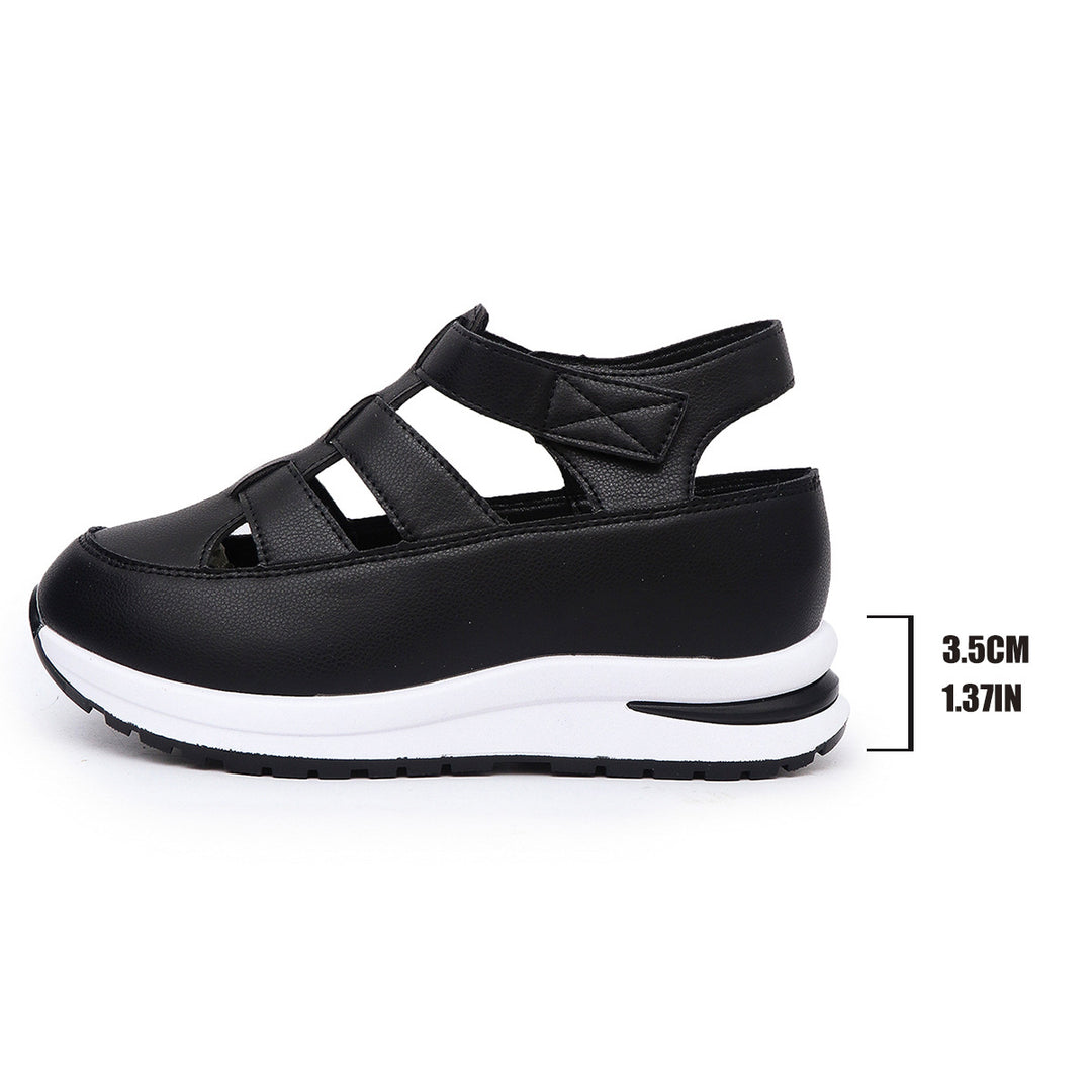 Damen Sportliche Keilsandalen mit atmungsaktiver Konstruktion und rutschfester Sohle EB