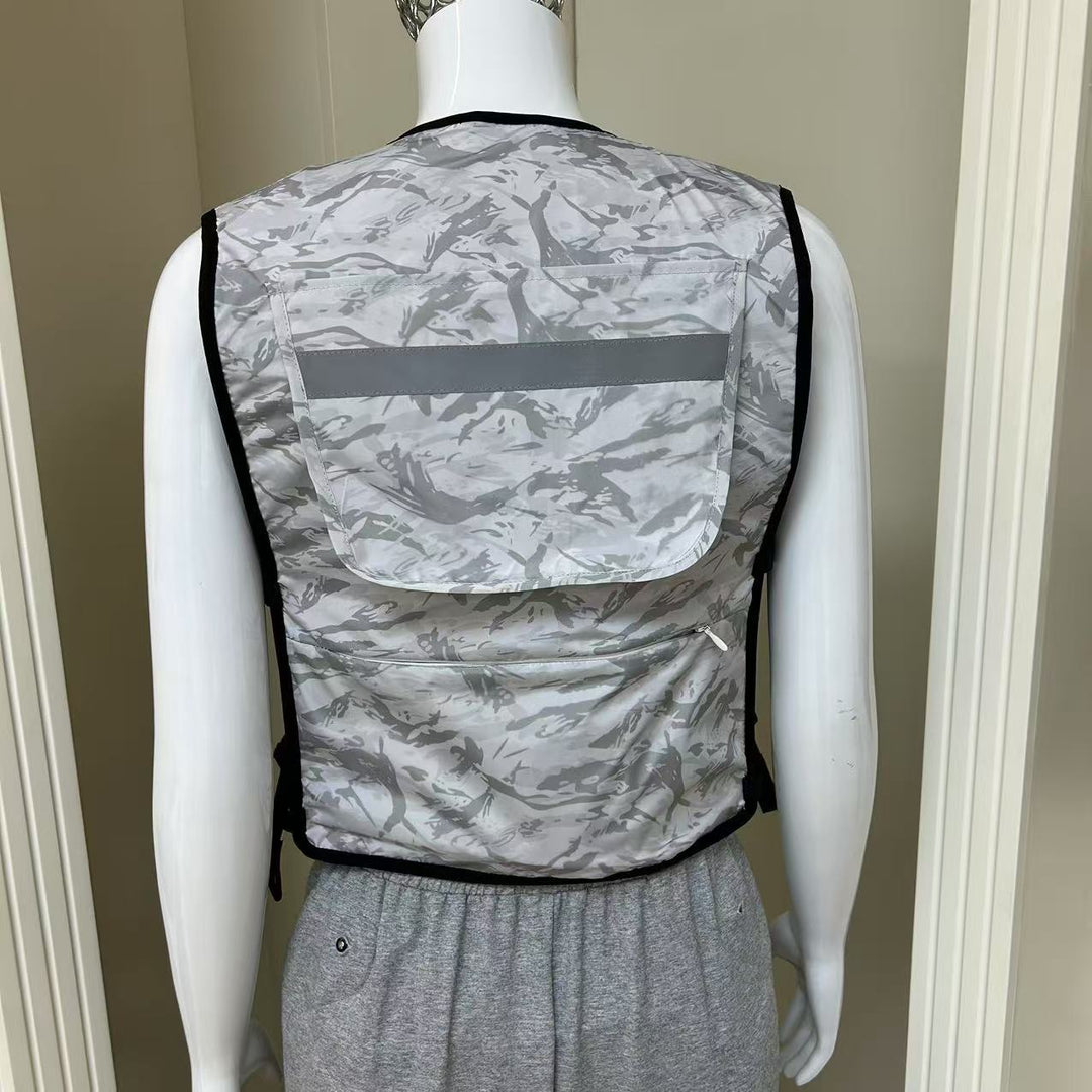 Unisex nan beheizbare Thermoweste mit Akkufach, Power-Button und verstellbaren Gurten R&B