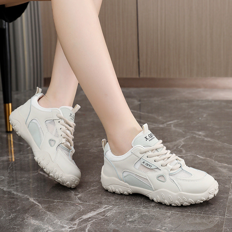 Damen Sportliche Freizeitsneaker mit atmungsaktiven Mesh-Einsätzen und griffiger Laufsohle EB