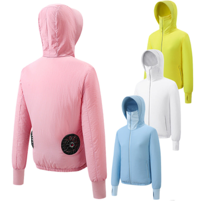 Unisex nan leichte atmungsaktive Kapuzenjacke mit winddichter Thermofütterung R&B