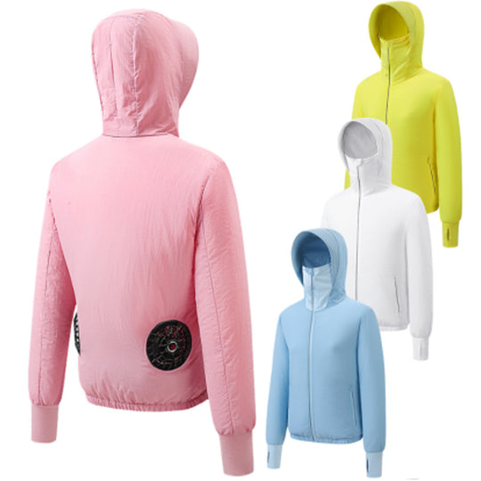Unisex nan leichte atmungsaktive Kapuzenjacke mit winddichter Thermofütterung R&B