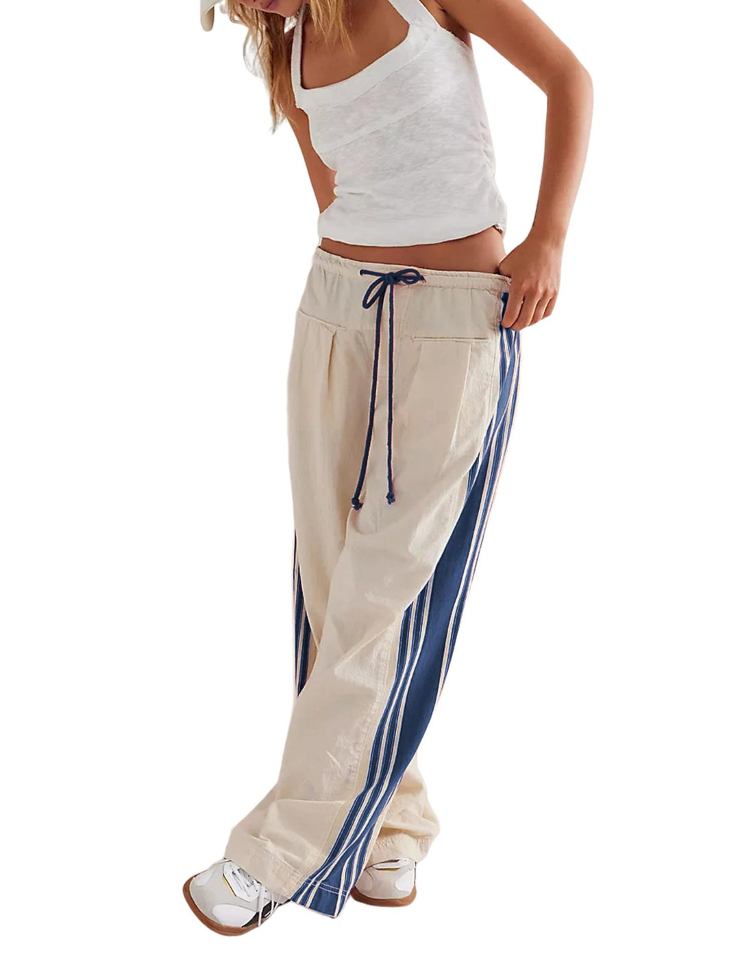Damen Lässige Sporthose mit seitlichen Streifen EB