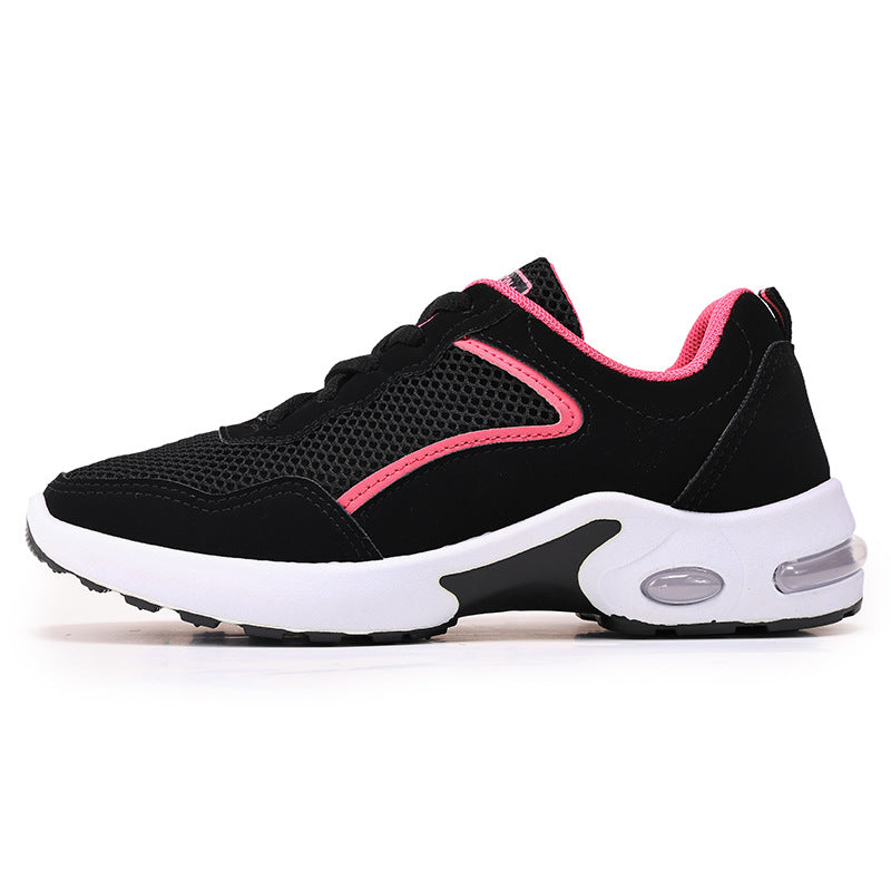 Damen nan atmungsaktive Laufsneaker mit sichtbarer Luftkissen-Dämpfung und gepolstertem Fersenbereich EB