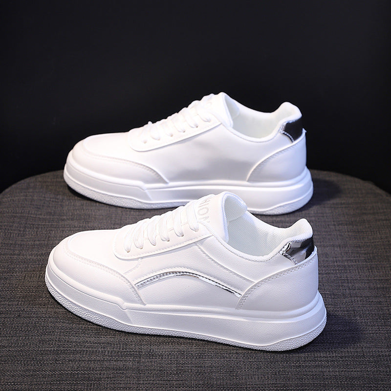 Damen Sportliche Sneakers mit elegantem Metallic-Akzent und bequemer Dämpfung EB