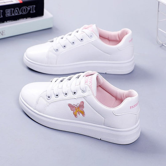 Damen Sneakers mit stilvollem Schmetterlingsmotiv und bequemer Sohle EB