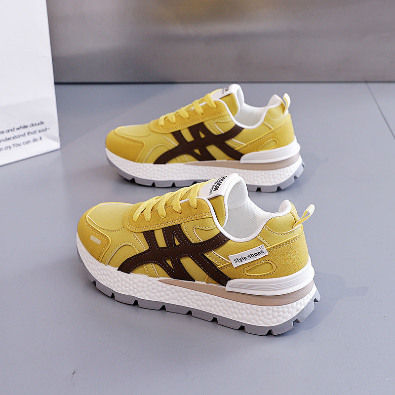 Damen Sportliche Sneakers mit stabiler Sohle und atmungsaktiver Obermaterialstruktur EB