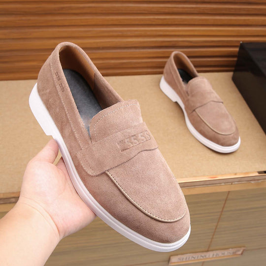 Damen Mokassin Sneaker mit strukturiertem Obermaterial und rutschfester Sohle EB