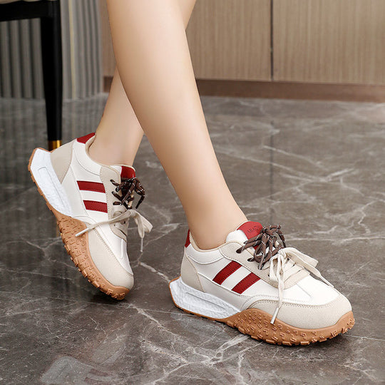 Damen Sportliche Sneakers mit rutschfester Laufsohle und atmungsaktiver Obermaterialstruktur EB