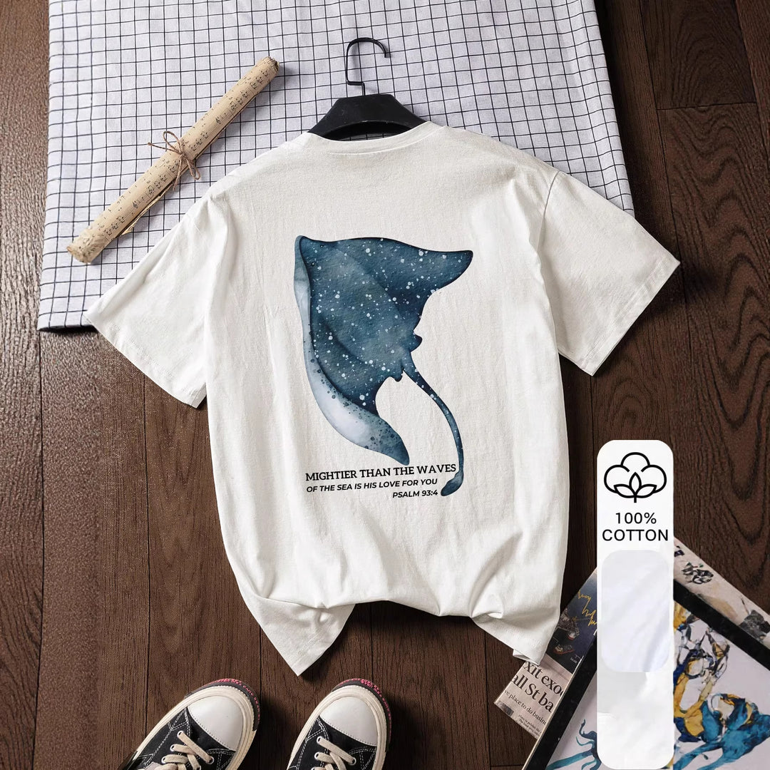 Damen T-Shirt mit kreativem Motiv und inspirierendem Schriftzug EB
