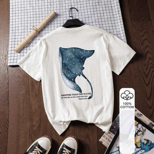 Damen T-Shirt mit kreativem Motiv und inspirierendem Schriftzug EB