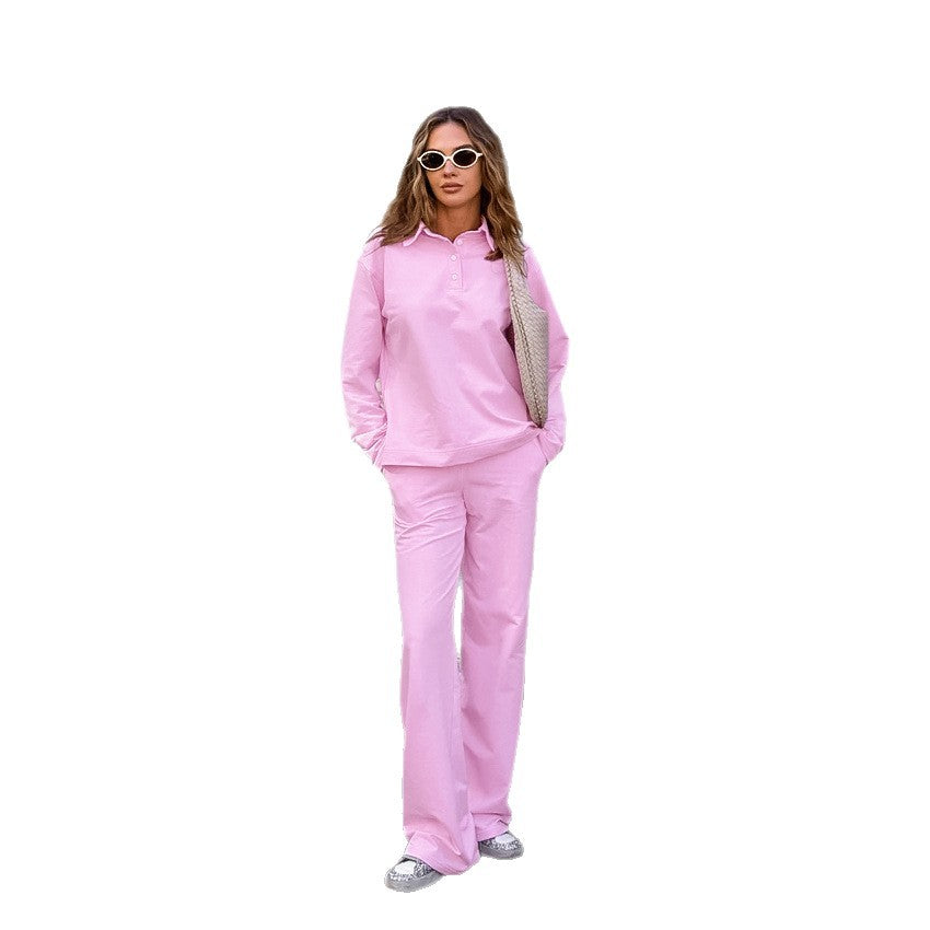 Damen Bequemes Sweatpants-Set mit lässigem Schnitt EB