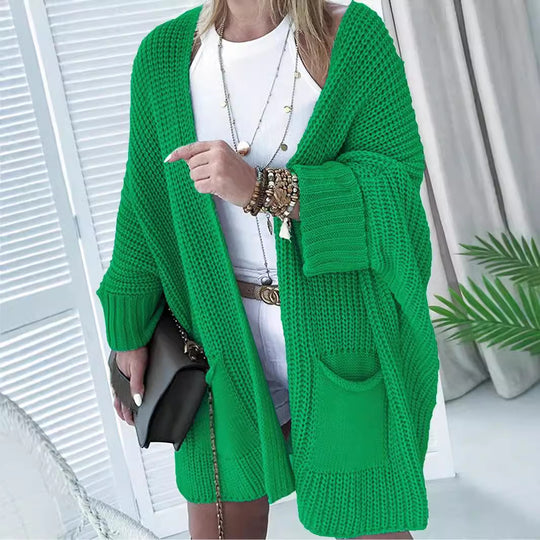 Damen Grober Strick-Cardigan EB