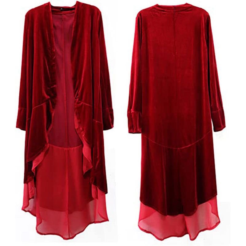 Damen nan romantisches Maxikleid mit Carmen-Ausschnitt, Puffärmeln, tailliertem Mieder und seitlicher Raffung Eb