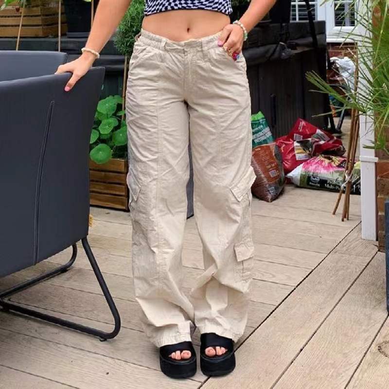 Damen Cargo-Hose mit weitem Schnitt und praktischen Seitentaschen EB