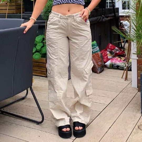 Damen Cargo-Hose mit weitem Schnitt und praktischen Seitentaschen EB