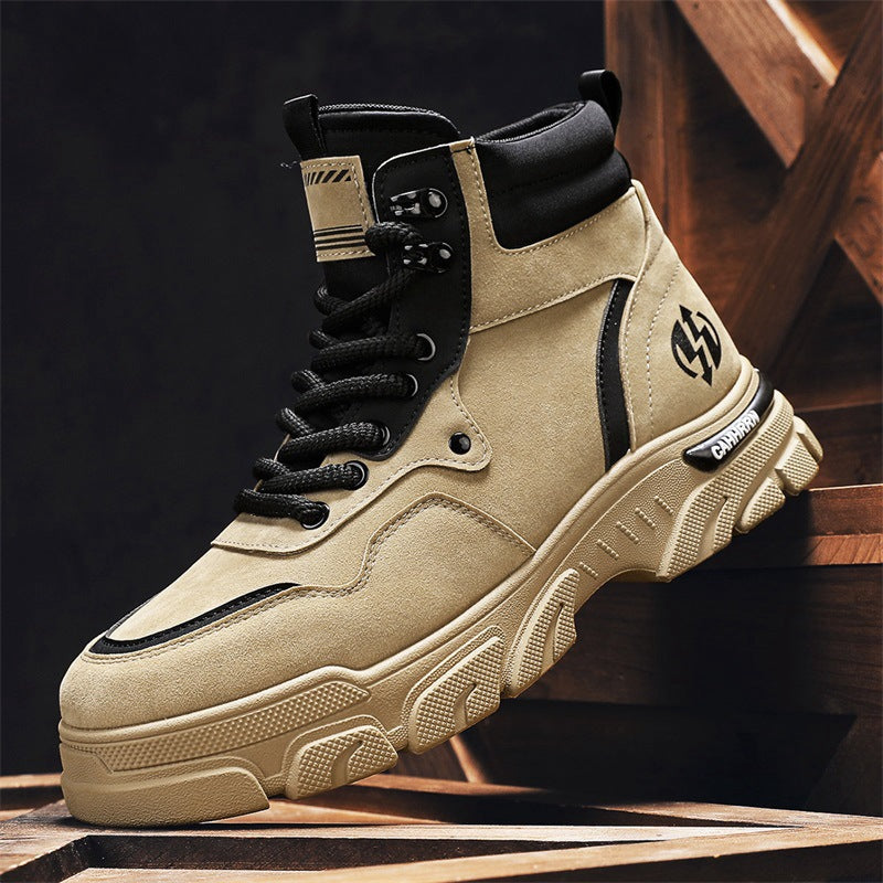 Damen Sportliche High-Top Stiefel mit robustem Profil und Dämpfungstechnologie EB