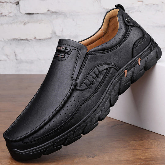 Damen Elegante und bequeme Leder Slipper EB