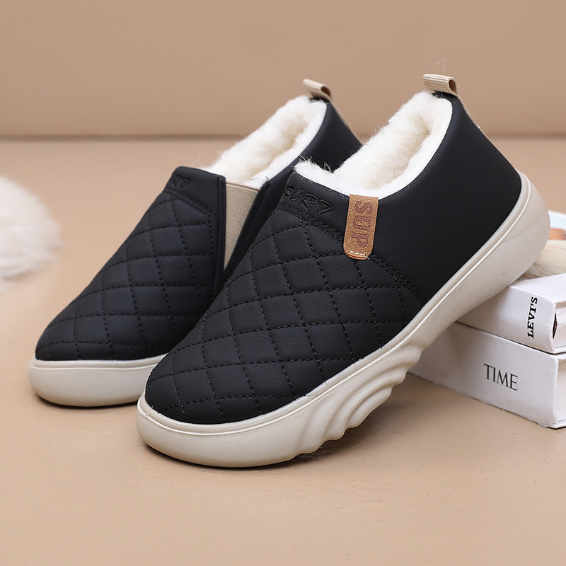 Damen Bequeme und warme Hausschuhe mit kuscheligem Innenfutter EB