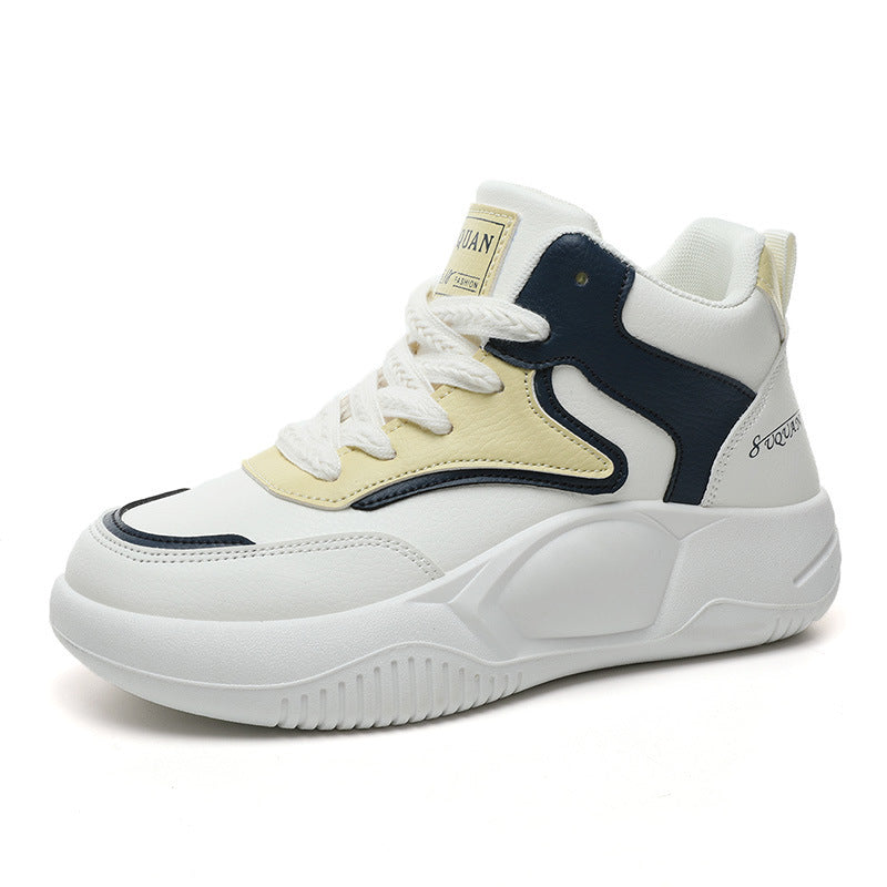 Damen modische High-Top Sneakers mit atmungsaktiver Oberfläche und flexibler Sohle EB