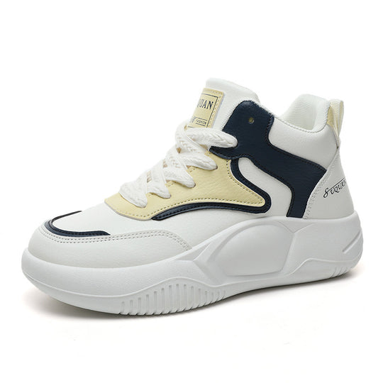 Damen modische High-Top Sneakers mit atmungsaktiver Oberfläche und flexibler Sohle EB