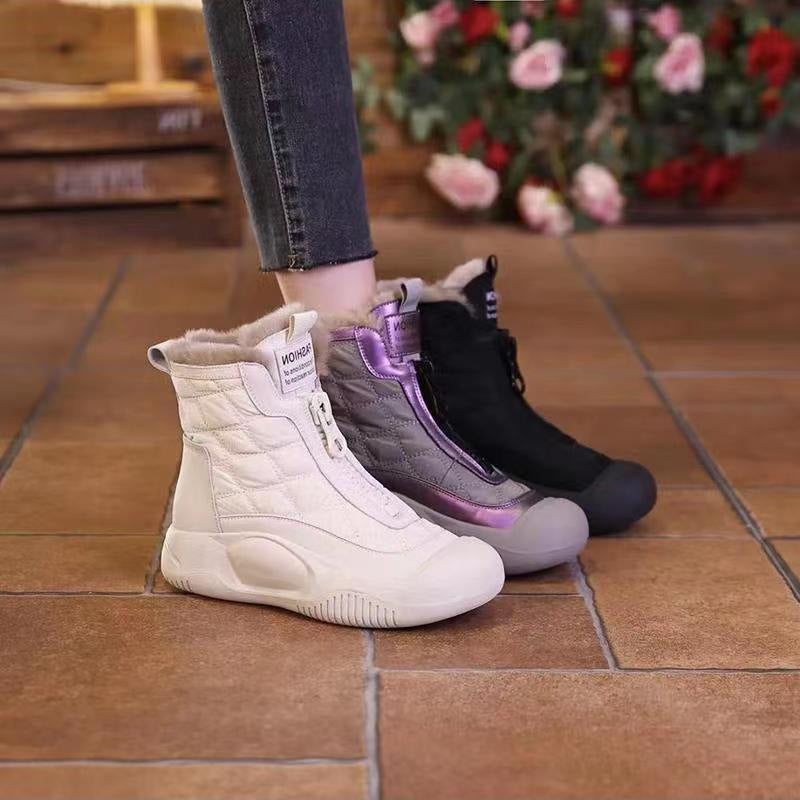 Damen Modische Winterboots mit atmungsaktivem Innenfutter und rutschfester Sohle EB