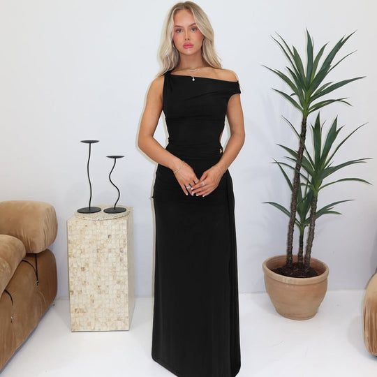 Damen Elegantes Wickelkleid mit gerafftem Einsatz EB