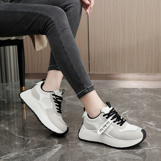 Damen Sportliche Chunky Sneakers mit atmungsaktiver Mesh-Oberfläche und rutschfester Sohle EB