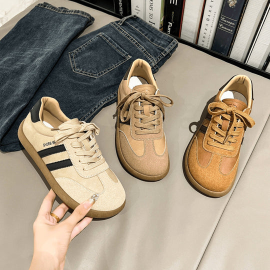 Damen Sportliche Sneaker aus hochwertigem Wildleder mit atmungsaktiver Konstruktion EB