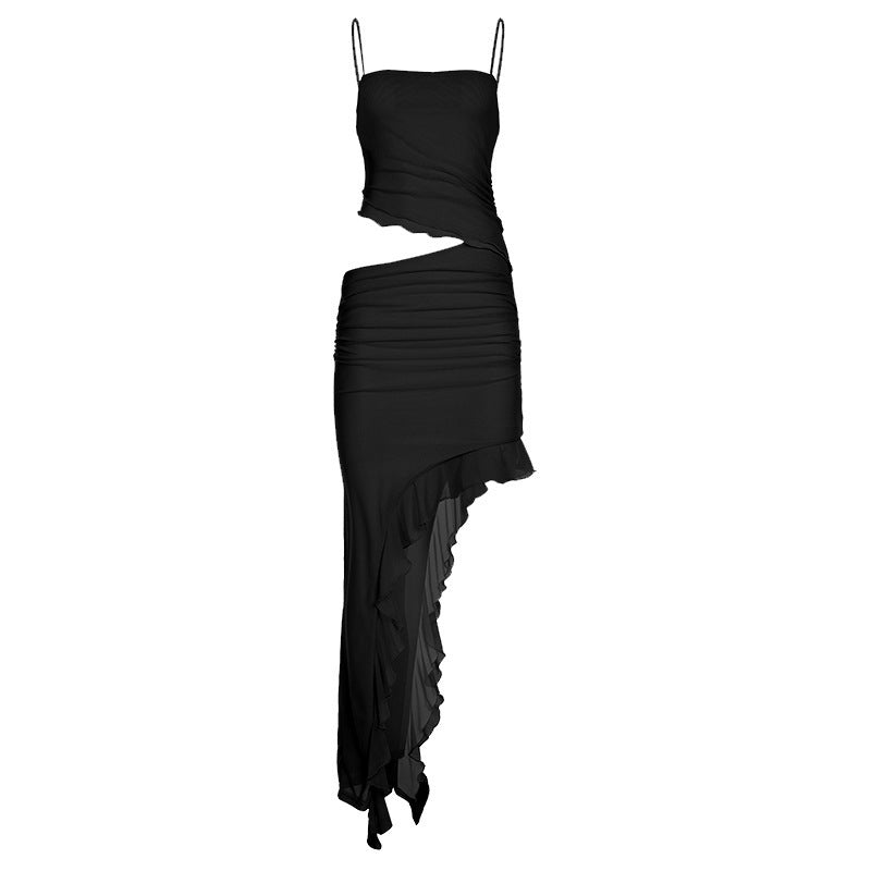 Damen Spitzen-Maxikleid mit verstellbaren Trägern EB