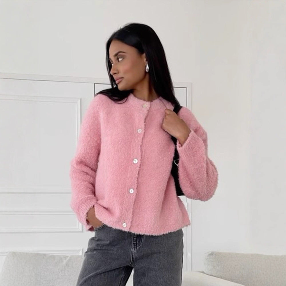 Damen Kuschelige Strickjacke im Oversized-Style EB