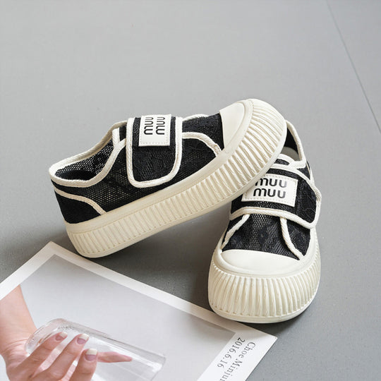 Damen Sneaker mit praktischem Klettverschluss und atmungsaktiver Obermaterialstruktur EB