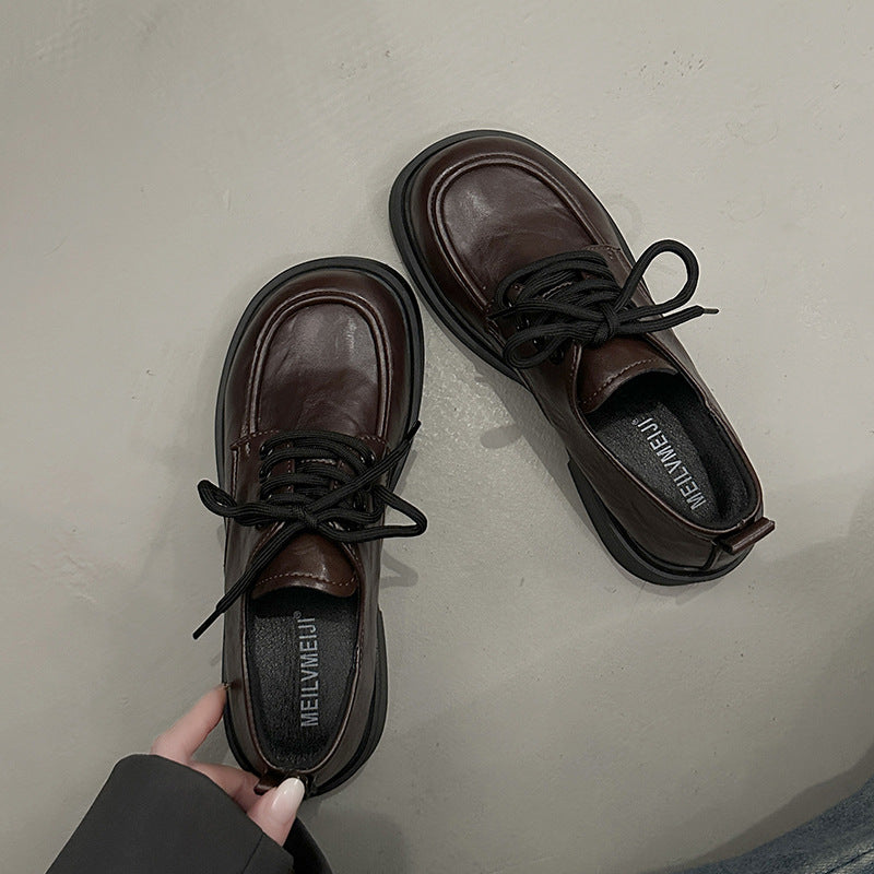 Damen elegante Schnürschuhe mit rutschfester Sohle und modischem Design EB