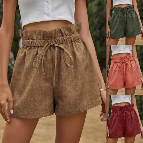 Damen lässige Shorts mit elastischem Bund EB
