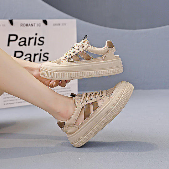 Damen Modische Sneaker mit luftiger Mesh-Oberfläche und flexiblem Sohlenprofil EB