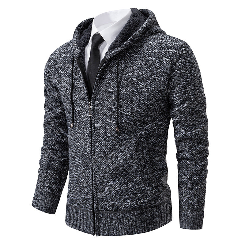 Herren Strickjacke mit modernem Schnitt und praktischem Reißverschluss EB