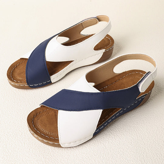Damen Komfortable und elegante Clogs mit Kreuzriemen EB
