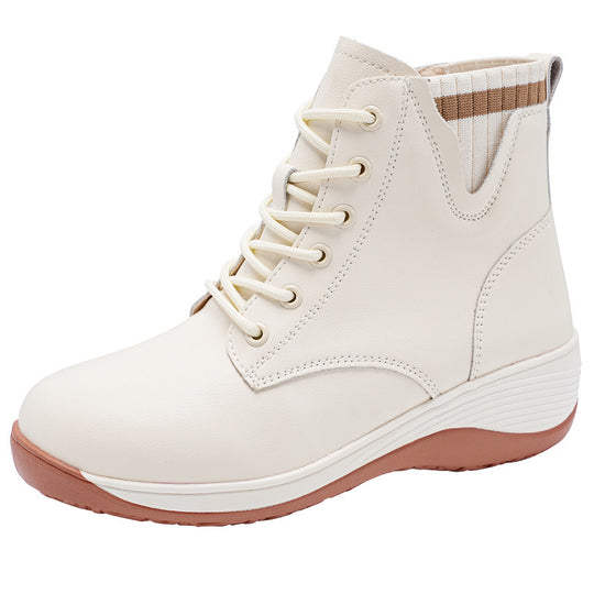 Damen Hohe Schnürstiefel mit flexiblem Tragekomfort und stylischem Design EB