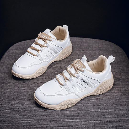 Damen Schnürsport Sneakers mit atmungsaktiver Obermaterialstruktur und stoßdämpfender Sohle EB