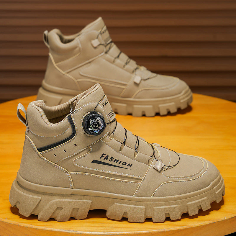 Damen modische Stiefeletten mit rutschfester Sohle und sportlichem Design EB