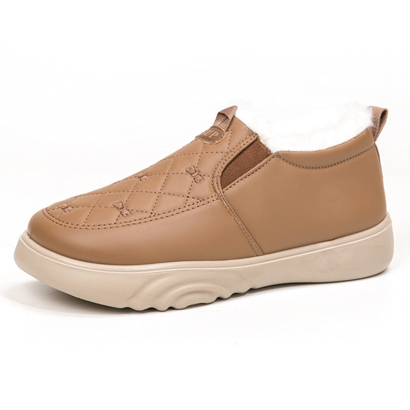 Damen Bequeme und warmgefütterte Slip-On Freizeitschuhe EB
