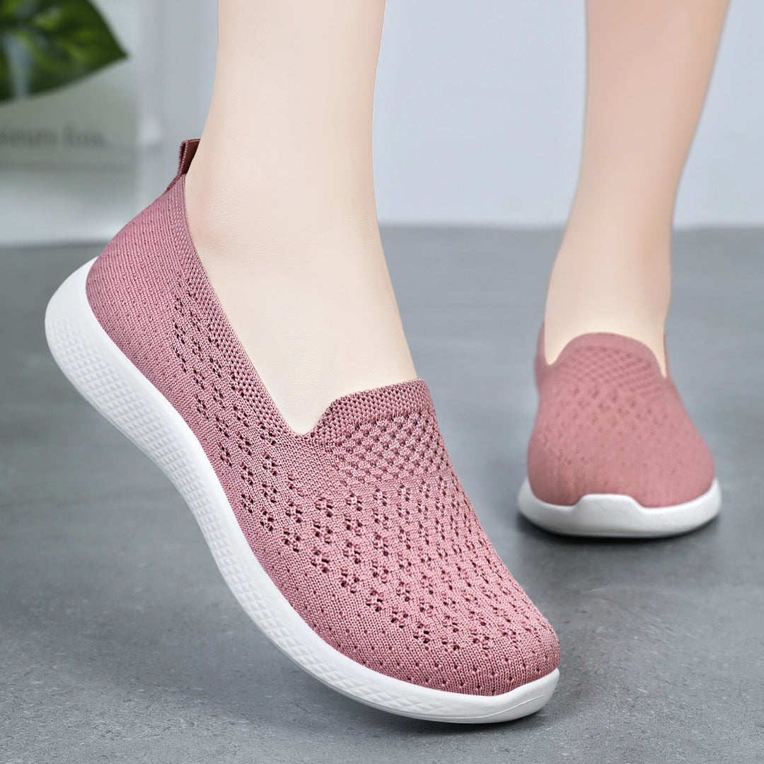 Damen Atmungsaktive Slip-On Schuhe mit flexibler Sohle EB