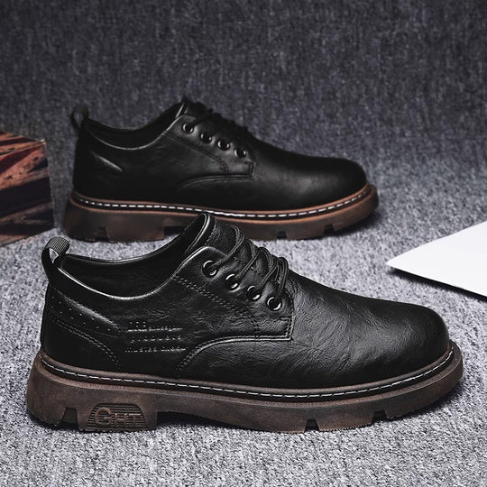 Herren Schnürschuhe aus hochwertigem Leder mit rutschfester Sohle EB