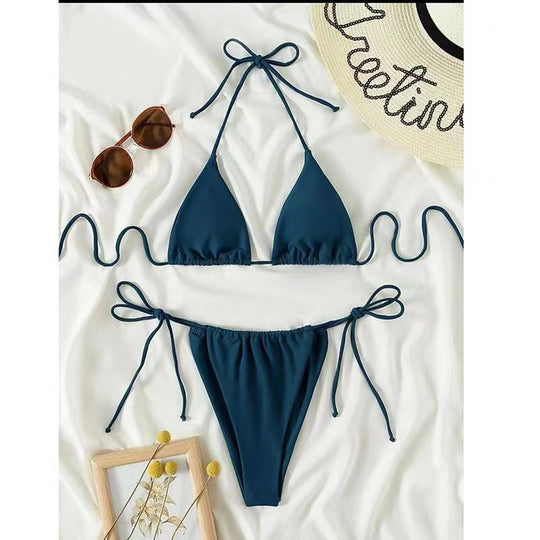 Damen Triangel-Bikini mit verstellbaren Bändern EB